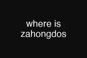 where is zahongdos
