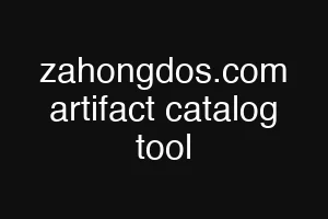 zahongdos.com artifact catalog tool